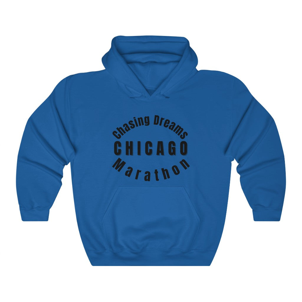 Chicago Hoodie, Chasing Dreams Marathon Shirt, Runners Gift, Unisex Heavy Blend Hooded Sweatshirt, Gift for Runners