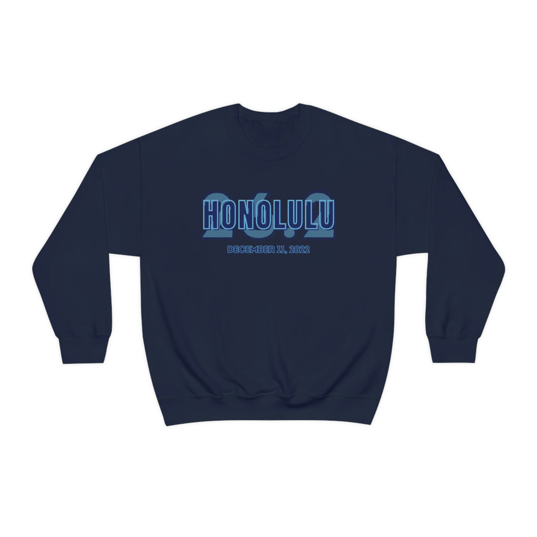 Honolulu Marathon, 26.2, Unisex Crewneck Sweatshirt, Honolulu Sweatshirt, Gift for Honolulu Runner