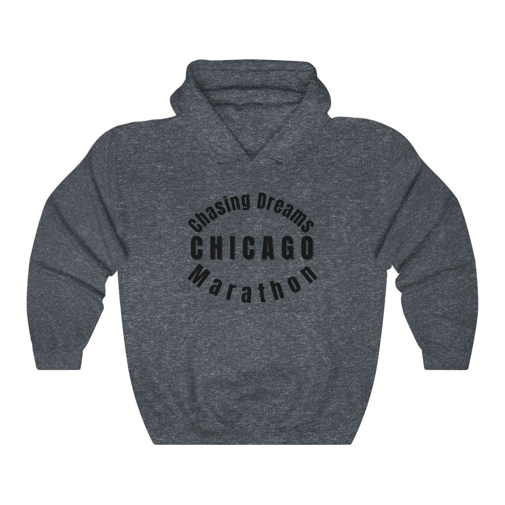 Chicago Hoodie, Chasing Dreams Marathon Shirt, Runners Gift, Unisex Heavy Blend Hooded Sweatshirt, Gift for Runners