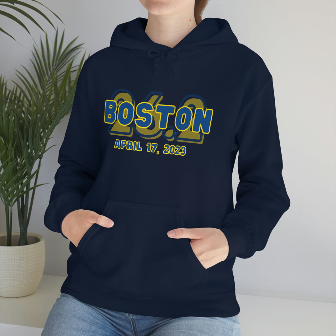 Boston Hoodie, 2023 Boston Sweatshirt, Heavy Blend Hooded Sweatshirt, Custom Hoodie, 26.2, Boston Runner, Boston Qualifier