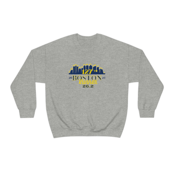 Boston 26.2 Support Crew Sweatshirt, Boston Support Crew, Unisex Heavy Blend Crewneck Sweatshirt