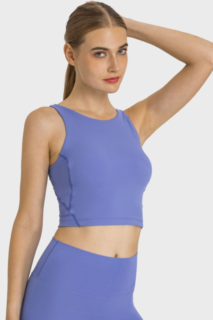 Cropped Sports Tank, Feel Like Skin Tank, Highly Stretchy Compfy Gym Tank