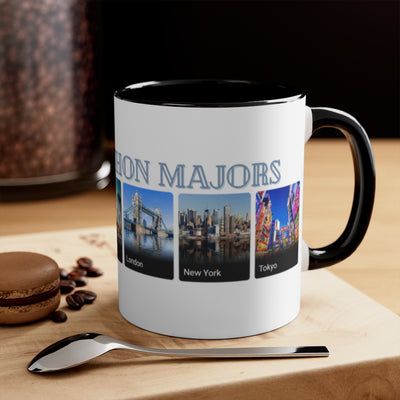 World Marathon Majors Coffee Cup, 11oz, Berlin, Boston, Chicago, London, Tokyo