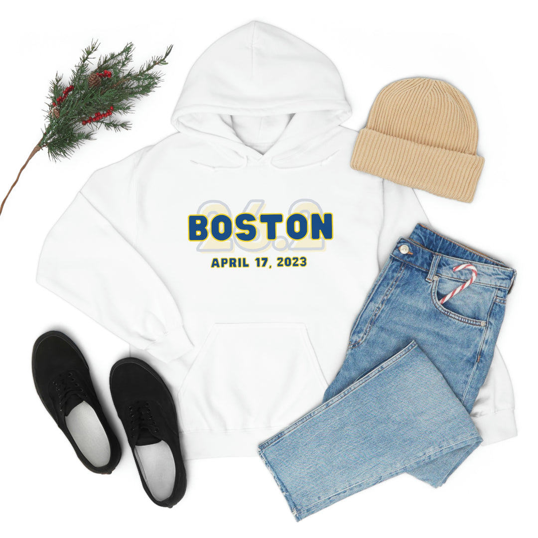 Boston Hoodie, 2023 Boston Sweatshirt, Heavy Blend Hooded Sweatshirt, Custom Hoodie, 26.2, Boston Runner, Boston Qualifier