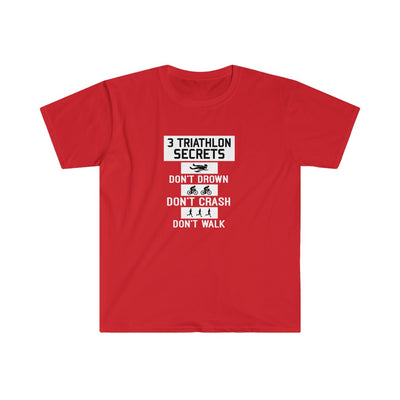Triathlon Secrets Tshirt,  Unisex Softstyle T-Shirt. Funny Triathlon Tee, Funny Ironman Shirt