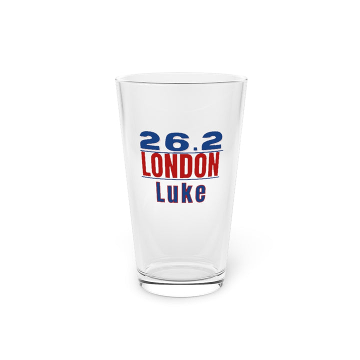 London Marathon, 26.2, Pint Glass, 16oz, 2022 London Marathon, Gift for Runner, London Beer Glass