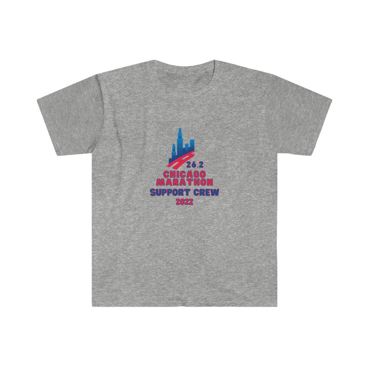 Chicago Marathon, Support Crew, Chicago Support Crew Tee, Unisex Softstyle T-Shirt, Personalize Support Crew Shirt, Chicago 26.2