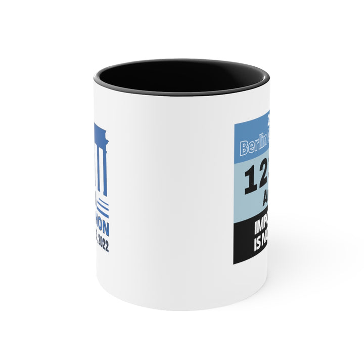 Berlin Marathon, Berlin Bib Cup, Accent Coffee Mug, 11oz, 26.2, Berlin Cup, Berlin Marathon Gift, Custom Marathon Gift,