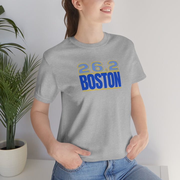 26.2 Boston Shirt, Gift for Runner, Unisex Jersey Short Sleeve Tee, Marathon Shirt, Marathoner, Shirt for Runner