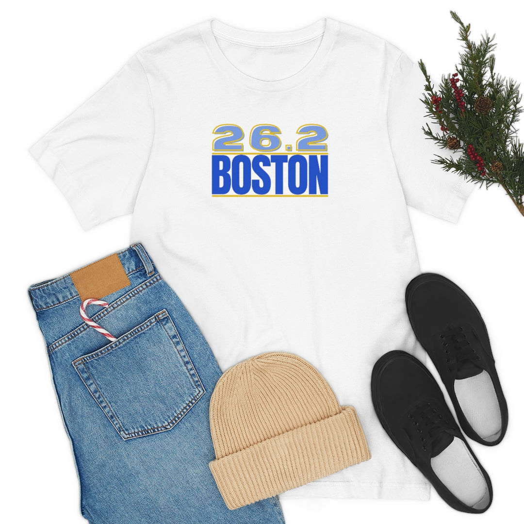 26.2 Boston Shirt, Gift for Runner, Unisex Jersey Short Sleeve Tee, Marathon Shirt, Marathoner, Shirt for Runner