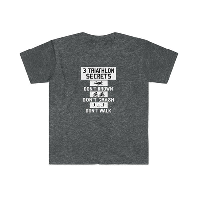 Triathlon Secrets Tshirt,  Unisex Softstyle T-Shirt. Funny Triathlon Tee, Funny Ironman Shirt