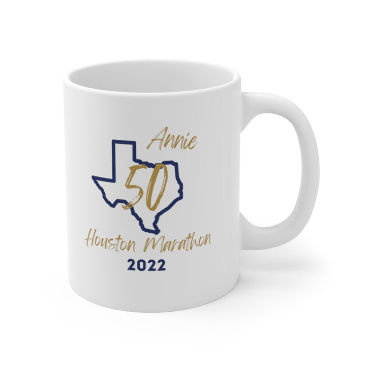 Houston 26.2 Ceramic Mug 11oz, Houston 50th Marathon, Houston Half Marathon,