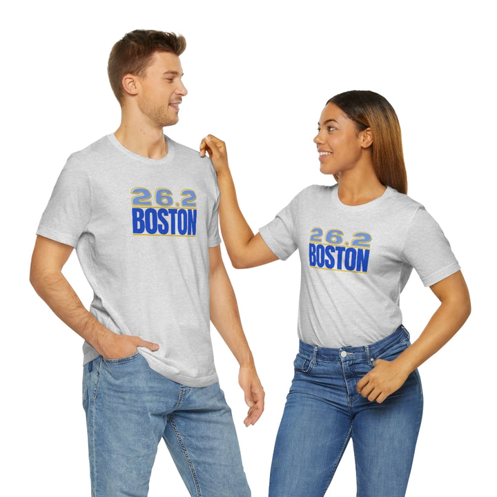 26.2 Boston Shirt, Gift for Runner, Unisex Jersey Short Sleeve Tee, Marathon Shirt, Marathoner, Shirt for Runner