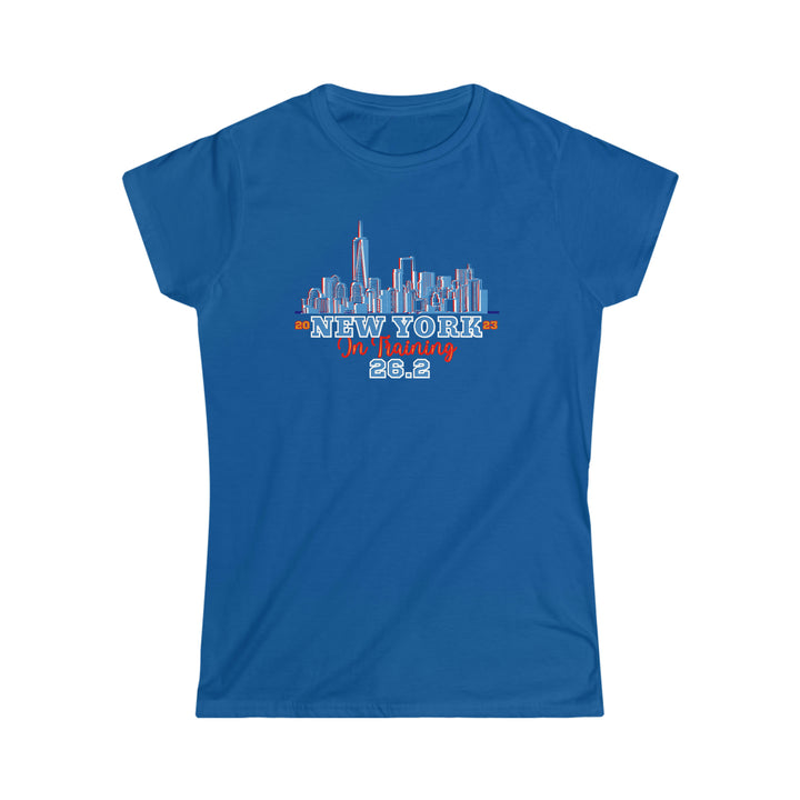 New York Runner, Women's Softstyle Tee, NYC, 26.2, Marathon in Training, Gift for NYC Runner, 2024, 2025