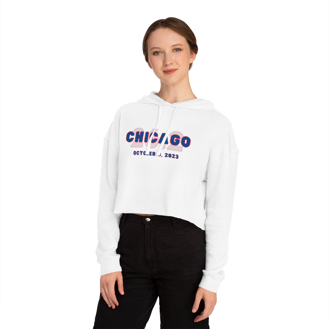 Chicago Cropped Hoodie, Chicago 26.2, CHI Sweatshirt, Chicago Runner Gift, 2023 Chicago