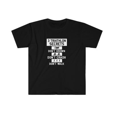 Triathlon Secrets Tshirt,  Unisex Softstyle T-Shirt. Funny Triathlon Tee, Funny Ironman Shirt