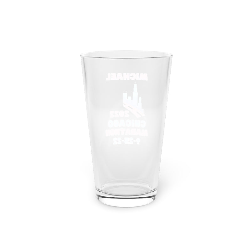 Chicago Marathon, 26.2 Pint Glass, 16oz, 2022 Chicago Marathon, Gift for Chicago Marathon, Chicago Marathon Beer Glass