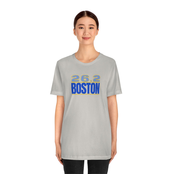 26.2 Boston Shirt, Gift for Runner, Unisex Jersey Short Sleeve Tee, Marathon Shirt, Marathoner, Shirt for Runner