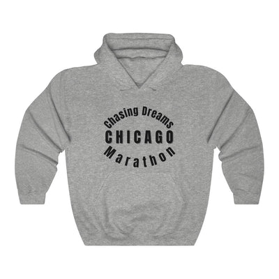 Chicago Marathon Hoodie, Chasing Dreams Marathon Shirt, Runners Gift, Unisex Heavy Blend Hooded Sweatshirt, Gift for Runners