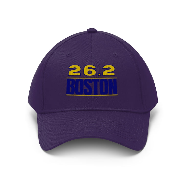 26.2 Boston Hat, Embroidered Marathon Cap, Unisex Twill Hat, Marathon Gift