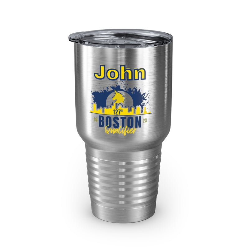 Boston Qualifier, Tumbler, 30oz, Personalized Marathon Gift, Boston Runner Gift,