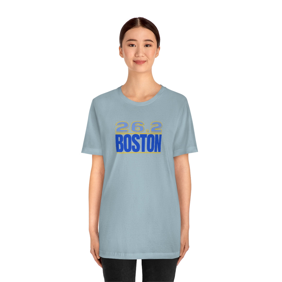 26.2 Boston Shirt, Gift for Runner, Unisex Jersey Short Sleeve Tee, Marathon Shirt, Marathoner, Shirt for Runner