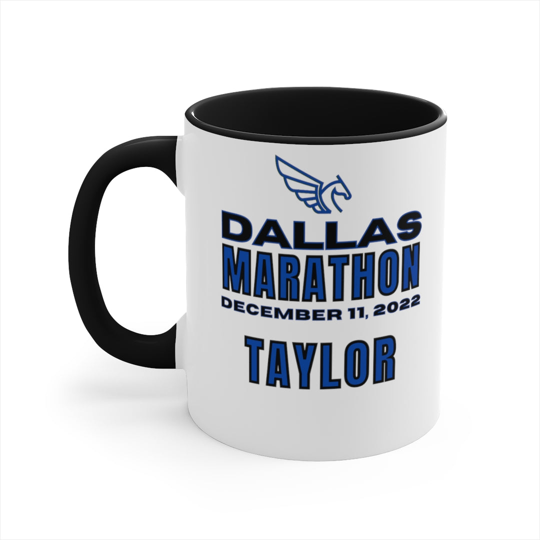 Dallas Marathon Coffee Cup, 11oz, Dallas Half Marathon, Dallas Marathon, Personalized Coffee Cup