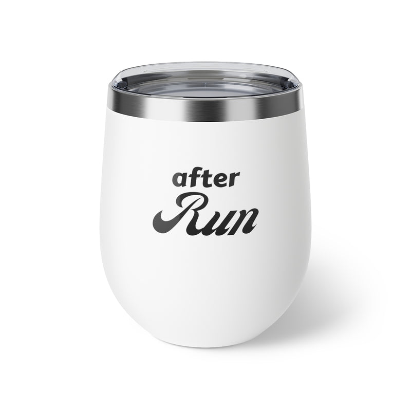 Run Tumbler, Before Run, Copper Vacuum Insulated Cup, 12oz, Run Wine Cup, Runner Gift, Wine Tumbler