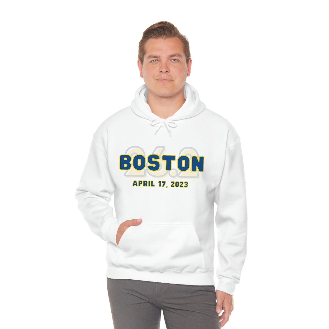 Boston Hoodie, 2023 Boston Sweatshirt, Heavy Blend Hooded Sweatshirt, Custom Hoodie, 26.2, Boston Runner, Boston Qualifier