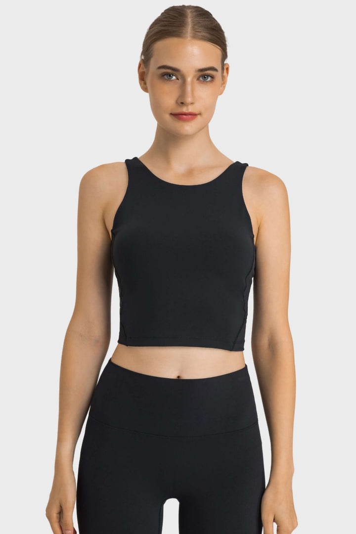 Cropped Sports Tank, Feel Like Skin Tank, Highly Stretchy Compfy Gym Tank