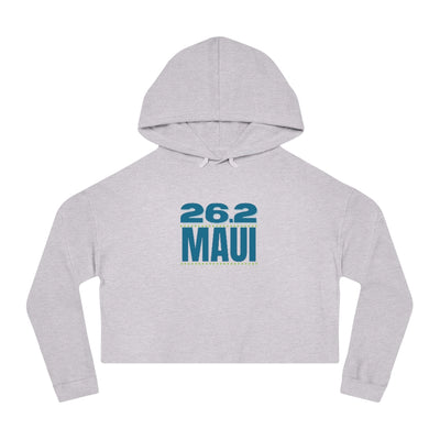 Maui Marathon Women's Cropped Hooded Sweatshirt, 26.2 Maui, Marathon Hoodie, Gift for Runner, Gift for Her