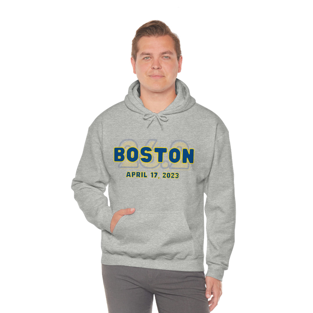 Boston Hoodie, 2023 Boston Sweatshirt, Heavy Blend Hooded Sweatshirt, Custom Hoodie, 26.2, Boston Runner, Boston Qualifier