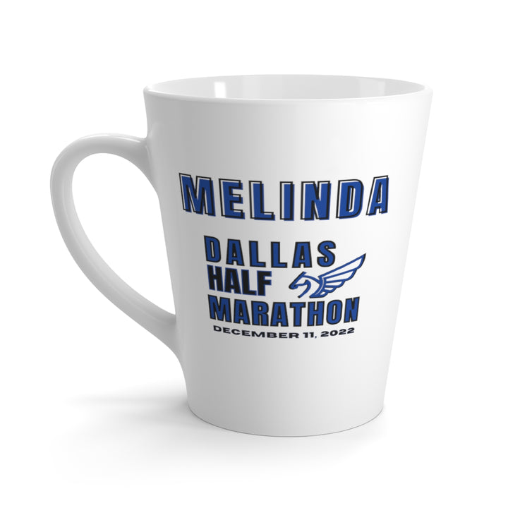 Dallas Half Marathon, Dallas Latte Mug, 12oz, Dallas Half Marathon, Dallas Half Marathon, 13.1, Personalized Latte Mug, Dallas Coffee Cup