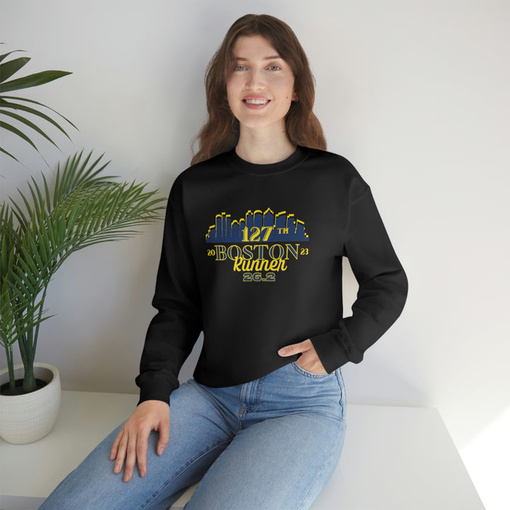 Boston 26.2 Support Crew Sweatshirt, Boston Support Crew, Unisex Heavy Blend Crewneck Sweatshirt