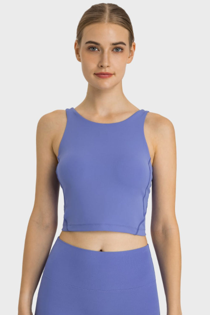 Cropped Sports Tank, Feel Like Skin Tank, Highly Stretchy Compfy Gym Tank