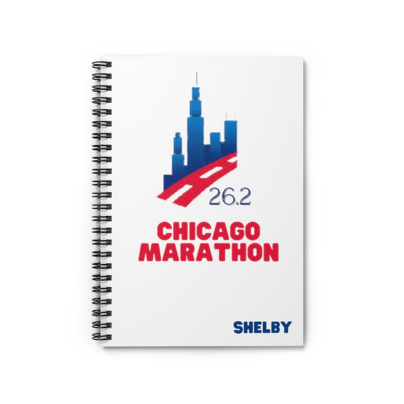 Chicago Marathon, Chicago, CHI 26.2, Spiral Notebook, Gift for Chicago Marathon, Marathon Gift, Custom Gift for Chicago Marathon