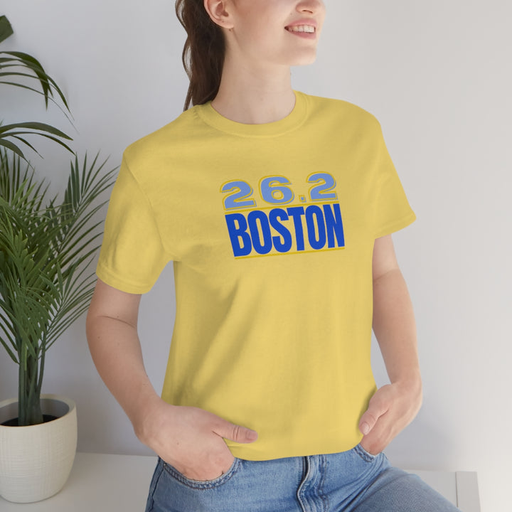 26.2 Boston Shirt, Gift for Runner, Unisex Jersey Short Sleeve Tee, Marathon Shirt, Marathoner, Shirt for Runner