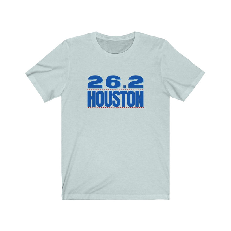 26.2 Houston Marathon Shirt, Gift for Runner, Unisex Jersey Short Sleeve Tee, Marathon Shirt, Marathoner, Shirt for Runner