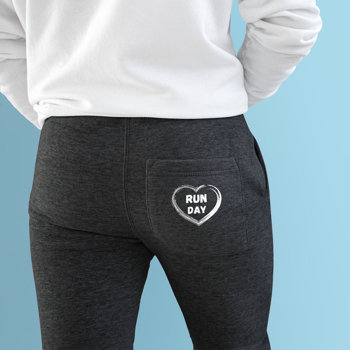 Run Day Premium Fleece Joggers, Heart Run Day, Joggers, I Heart Running Joggers