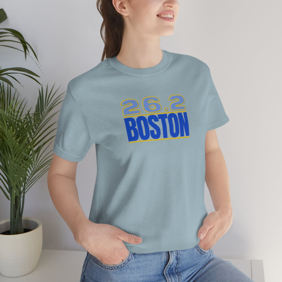 26.2 Boston Shirt, Gift for Runner, Unisex Jersey Short Sleeve Tee, Marathon Shirt, Marathoner, Shirt for Runner