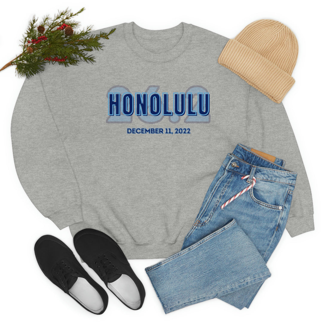 Honolulu Marathon, 26.2, Unisex Crewneck Sweatshirt, Honolulu Sweatshirt, Gift for Honolulu Runner