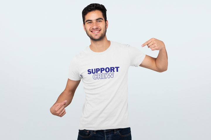 Support Crew T Shirt, Unisex Ultra Cotton Tee, Marathon Support Shirt, Ironman Support