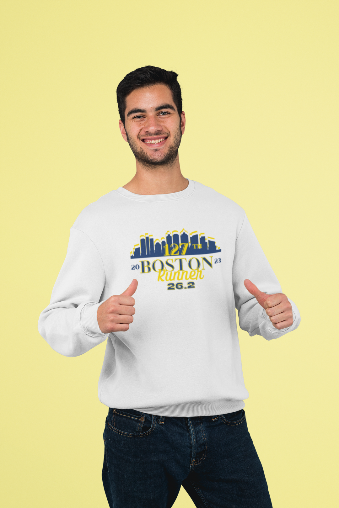 Boston 26.2 Support Crew Sweatshirt, Boston Support Crew, Unisex Heavy Blend Crewneck Sweatshirt